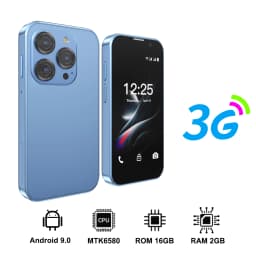 SERVO 16SE Ultra Mini Pocket Smartphone 16GB ROM 3G WCDMA Android 9.0 WiFi Dual SIM Face Unlock Play Store 3.0" Screen Cellphone