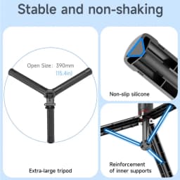 1.7m Selfie Stick Tripod Stand for iPhone Samsung Huawei Cellphone Extendable Phone Tripod with Wireless Remote