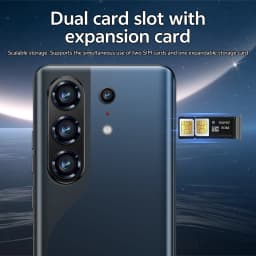 K-Touch C26 Ultra Mobile Phones Smartphone Android 7.3 Inch Cell Phone 22GB 2TB 8000mAh Octa Core Face Unlock 5G Dual SIM 16+48MP Camera Cellphones