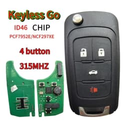Keyless Go315/433MHz ID46 Smart Remote Key for Chevrolet Cruze Aveo Orlando Trax Buick Lacrosse Encore Regal Verano Opel Vauxhal
