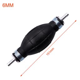 Hand Fuel Pump Line Rubber Aluminum Hand Primer Bulb diesel oil transfer petrol for Car Boat Marine Outboard 6mm/8mm/10mm/12mm