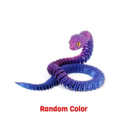 3D Printed Snake Movable Joint Fidget Toy Figurine Simulation Snake Office Desktop Ornament Gifts Crafts Figurines Miniatures