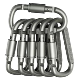 2-6PCS Carabiner Set For Key Camping Survival EDC Outdoor Keychain Clip Alloy Aluminum Tactical Caribiner Hook Karabiners