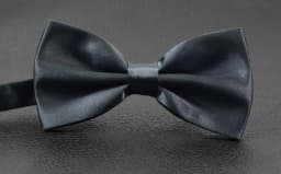 Double-layer bow tie men's business formal bow tie solid color bow tie gift