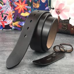 3.8cm Top Geauine Leather Belt Without Buckle Man Belt Ceinture Homme Mens Leather Belts Without Buckles For Men 105-125CM SP05