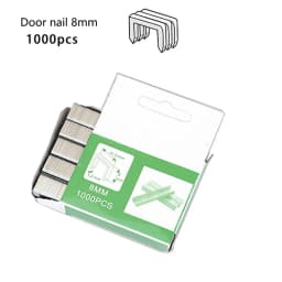 1000pcs U/ Door /T Shaped Nail Shaped Stapler Brad Nails Stainless Steel Stapler Nailer Staple For Furniture DIY Woodworking Too