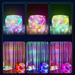 2024 New Year Smart Garland Remote String Lights Outdoor 20M 200LEDs RGB BT Fairy Lights for Garden Wedding Christmas Decoration