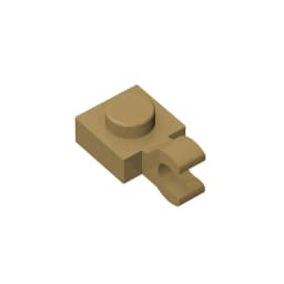 Gobricks GDS-813 PLATE 1X1 W/HOLDER VERTICAL compatible with lego 6019 61252 children's toys Assembles Building Blocks Technical