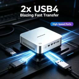 MINISFORUM X1-470 AI Mini PC AMD Ryzen AI 9 HX470 86 TOPS OCuLink Copilot+ Dual USB4 EU Stock