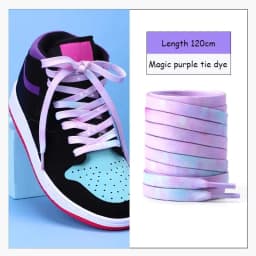 Tie Dye Shoelaces Gradient Colors Shoe Laces for Sports Shoes Boots Sneakers Skates Casual Shoes Flat Shoelace 120/140/160CM