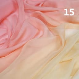 Rainbow Gradient Color Chiffon Fabric 30D Organza Tulle Fabric For Diy Ancient Style Hanfu Wedding Dress Stage Party Decor