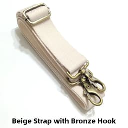 38cm Wide Polyester Cotton Bookbag Strap Military Green Canvas Single Shoulder Slant Cross Strap Bronze Hardware Accessory