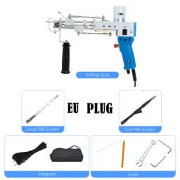 Tufting Gun 2 In 1 Тафтинговый Пистолет Rug Gun Machine Starter Kit Rug Tufting Kit Electric Gun Carpet Weaving Flocking Machine