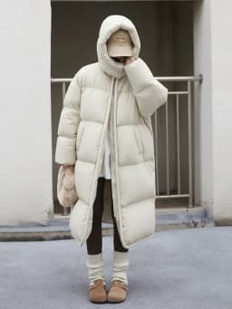 CHIC VEN Women Long Down Coats Hooked Loose New Solid Woman Down Jacket Thick Soft Warm Female Overcoat Autumn Winter 2025