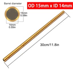 Brass Tubes DIY Pipe Round Diameter 2/3/4/5/6/7/8/9/10/12mm Length 300mm Long 0.5mm Wall Brass Tube Modelmaking Rod Cutting Tool