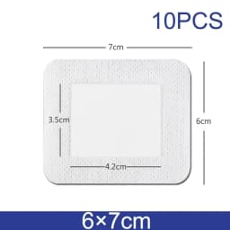 10pcs Waterproof Breathable Sterile Dressing Plaster Wound Hemostasis Sticker Cushion Adhesive First Aid Bandage Emergency Kit