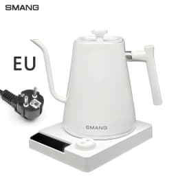 SMANG 1200W Gooseneck Electric Kettle 1L Temperature Control Coffee Kettle Pour Over Coffee Kettle Rapid Heating Kettle