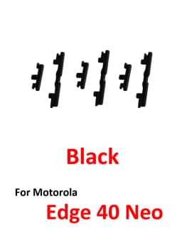 Phone Power Volume Button For Motorola Moto Edge 40 Neo New On Off Up Down Key Internal Flex Cable Repair Parts Black Blue Green