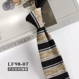 Striped Knitted Neckties For Men Narrow Retro Knitting Neck Tie Korean Style Casual Cravat Shirts Accessories Suit Neckwear