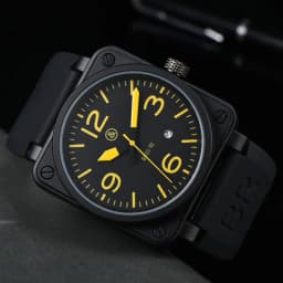 Square Automatic Mechanical Watch, Stylish Casual Timepiece with Day-Date Calendar for Men