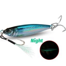 Metal Jig Lure 20g 30g 40g 3D Printed Fast Sinking Fishing Tackle Blade Hook Swimbait Pesca VIB Bait