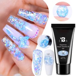 AWStorG Hema Free Poly Nail Gel 30ML Acrylic Gel Finger Extension Transparent Nail Art Extension Quick Building Soak Off UV