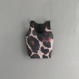 1/6 Miniature Doll Soldier Leopard Print Vest Trendy High Elastic Clothing For 30cm Doll Round Neck T-shirt Hiking Casual Tank