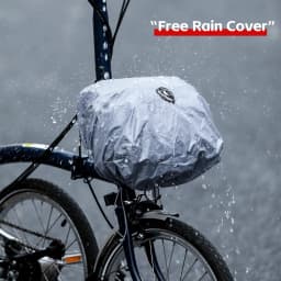 Rhinowalk Bicycle Front Tube Bag 6.5L Waterproof Quick Release Commuting Handlebar Storage Basket Shouler Pack With Rain Cover