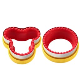 1PCS Geometric Sandwich Cutter and Sealer Set Food-Grade PP Sandwich Cutting Sealing Mould for Children