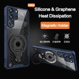 Silicone Cooling Phone Case For Redmagic 10 9 9S 8s Pro Plus Pro+ Graphene Heat Dissipation Case Magnetic Stand Shockproof Cover