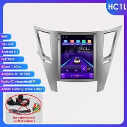 Android 14 2Din Car Radio for Subaru Outback Impreza Legacy 2009-2014 Multimedia Video Player Carplay 4G Stereo 9.7"