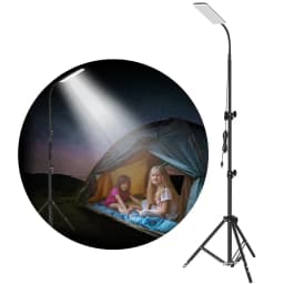 VN 1680 Lumen Portable LED Work Lights with Stand Telescoping Tripod Outdoor Light Powered by USB 5V Camping Lanterns