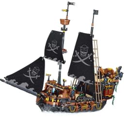 Pirate Ship Building Blocks Sailboat Model Bricks City Traffic Series Creative Desktop Decoraiton Bricks Toys For Adult Gifts