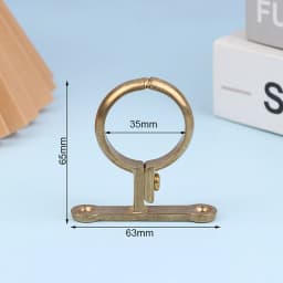 Fit 15 22 28 35 42 54MM OD Brass Pipe Clip Wall Mounted Pipe Support Bracket Clip Support Fixed Plumbing Water With Base