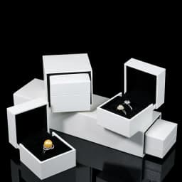 Malposed Wedding Double Ring Pendant Box Exquisite Valentine Day Jewellery Gift Storage Display Package Case