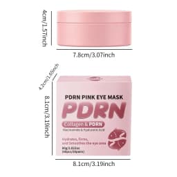 Collagen PDRN Pink Eye Patches Target Dark Circles Puffy Eyes Slip Resistant Under Eye Mask Rejuvenate Eye Area