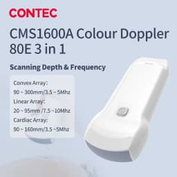 CONTEC handheld Color Doppler ultrasound diagnostic system WIFI CMS1600 (3 iN 1 probe) Convex and Linear Probe, iOS/ Android