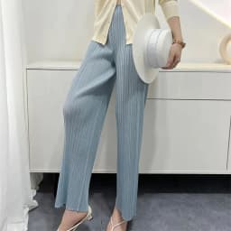 Miyake Pleated Loose Plus Size Pants Female 2025 Summer New High-end Thin Wide-leg Casual High Waist Pleated Straight Pants Thin