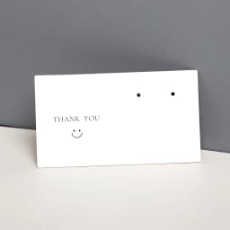 50PCS 8.9X5CM Stud Earrings Holder Thank You Cards For Small Business Jewelry Display Cardboard DIY Packages Wholesale Supplies
