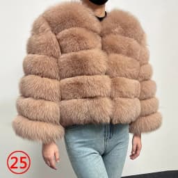 2026 Real Fox Fur Coat Women Winter Warm Luxury Natural Raccoon Fur Jacket Detachable Sleeves Female Vest Furry Coats