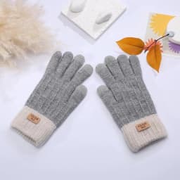 New Touchable Screen Winter Gloves Warm Knitted Touch Screen Gloves Full Finger Windproof Cold Proof Gloves Outdoor Sports