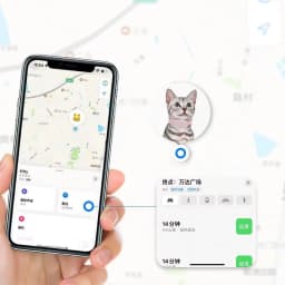 OnePlus Remote Pet GPS Tracker Real-Time Tracking Movement Alert Waterproof AntiLost Dog Cat Global Locator for Apple Find APP