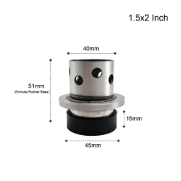Professional Casting Flask with Rubber Base Perforated Stainless Steel Cylinder for Lost Wax Making Mold Jewelry Tools