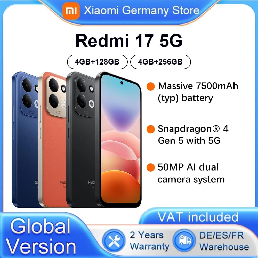 Global Version redmi 17 5G Smartphone 5G 6.9' Display Snapdragon@ 4 Gen 5 with 5G 7500mAh Battery 45W Turbo Charging