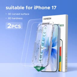 UGREEN 2PCS Dust-free Screen Protector For iPhone 18 17 Pro Max Tempered Glass For iPhone 18 Pro 17Pro Phone Film