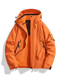 Men's 3-in-1 Jacket with Removable Fleece Liner, Waterproof Windproof Coat for Hiking, Camping, Travel and Daily Outdoor Use