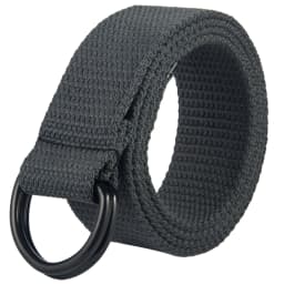 Double loop buckle canvas belt for men and women, youth canvas belt for women, Korean version, minimalist denim belt