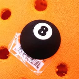 Original 1pcs Billiards Shape PVC Shoe Charms Accessories 3D Black 8 Blue 2 Orange 5 Balls Jeans Pins Upper Decorations Buckle