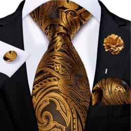 Floral Pink Ties For Men Wedding Party Man Tie Handkerchief Brooch Cufflinks Set Men Accessories Gravata