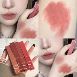 Matte Velvet Thin Tube Lipstick Lasting Waterproof Resistant to Fading Smooth Application, Lip Gloss Lip Balm for Autum&Winter